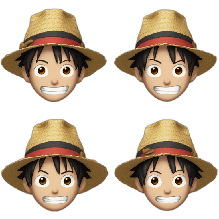 Luffy fait un doit d’honneur emoji