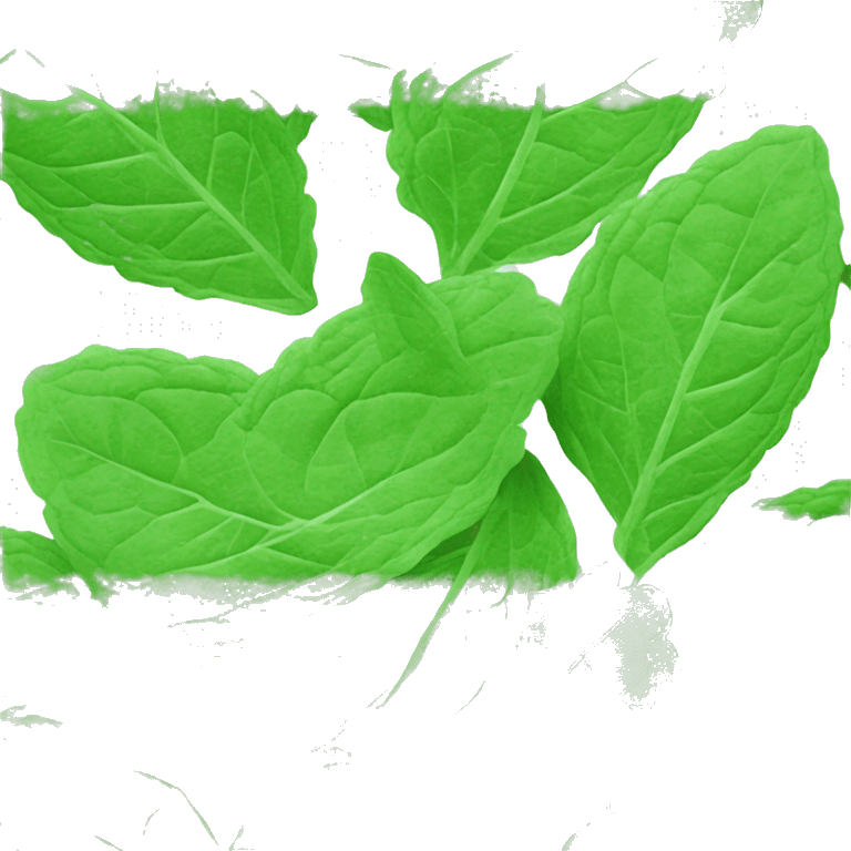 A mint leaf emoji