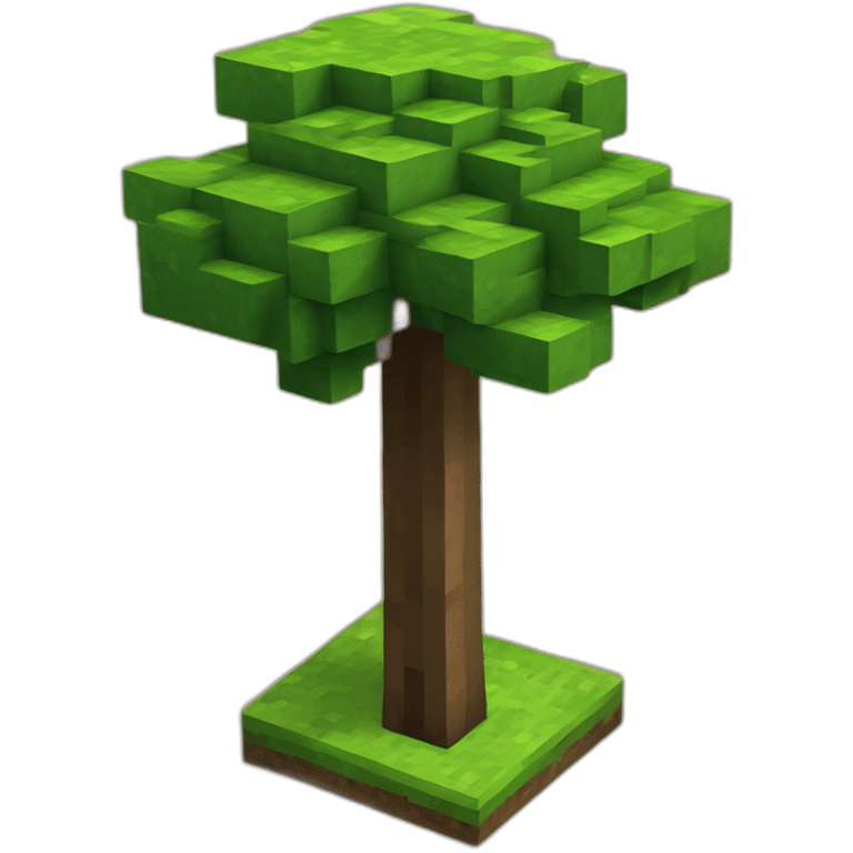 Minecraft tree emoji