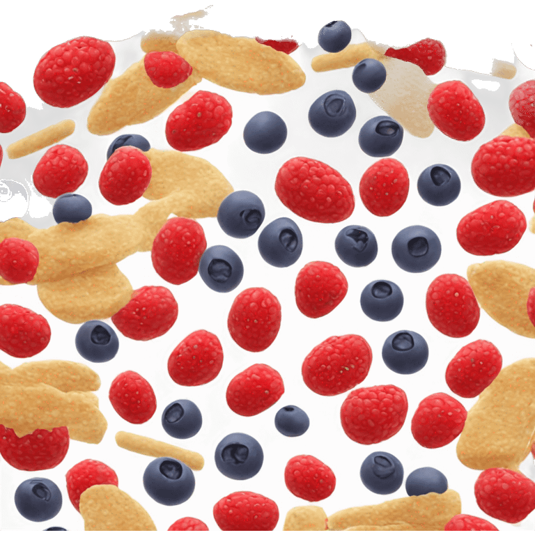 Porridge with berries emoji