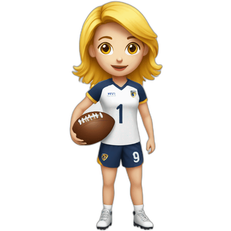 Girl op footbal emoji