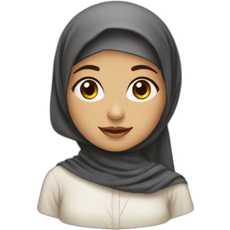 Emirati girl with headscarf  emoji