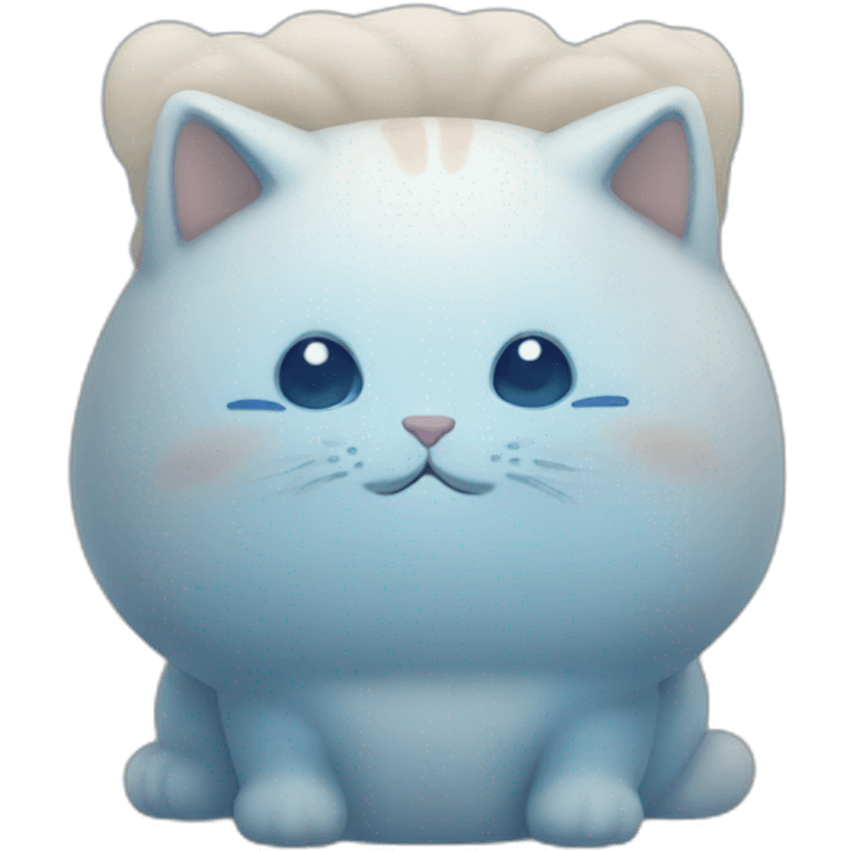 blue mochi cat emoji