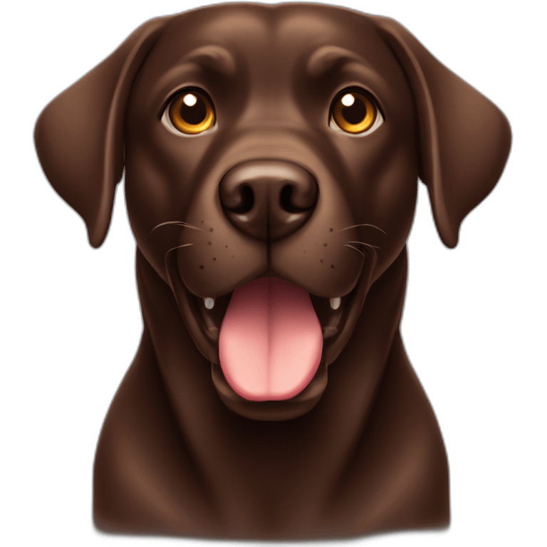 Chocolate labrador angry emoji