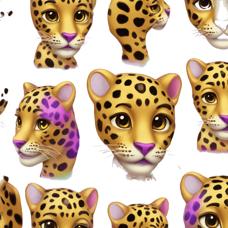 lisa frank leopard emoji