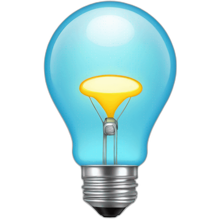 Newborn fitting light bulb emoji