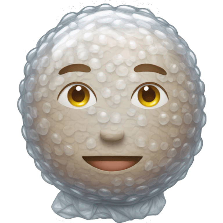 Detailed Human Body wrapped in bubble wrap emoji