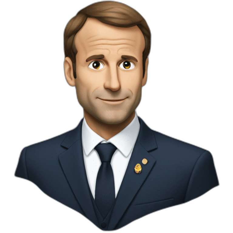 Macron sur Brigitte emoji