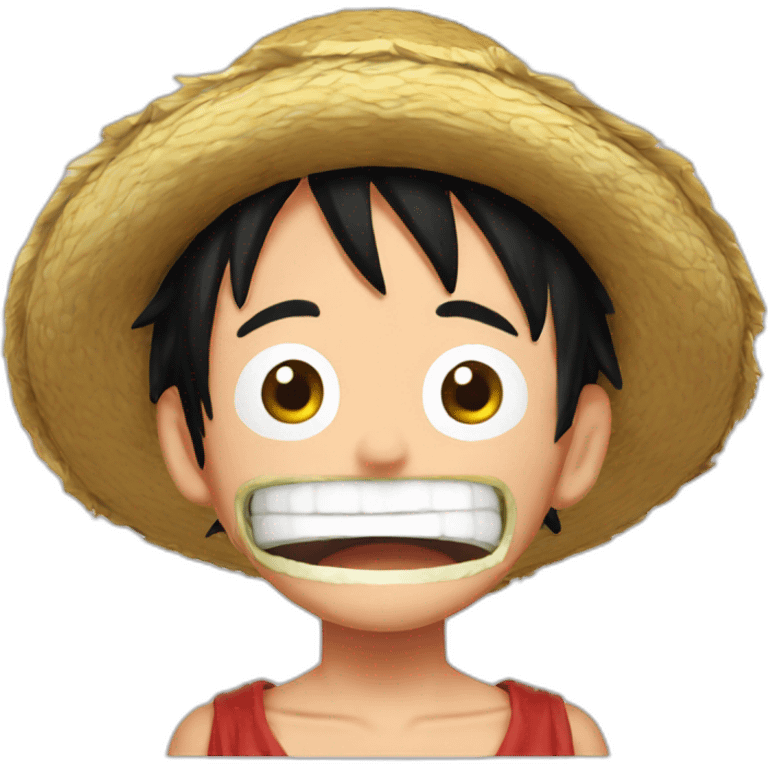 Luffy mange de la viande emoji