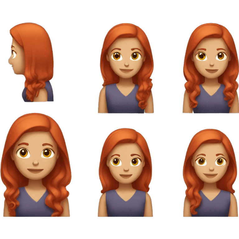 red haired woman emoji