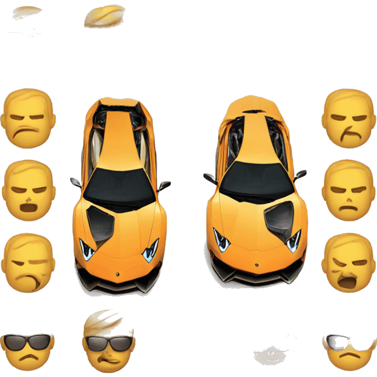 Lamborghini aventador emoji