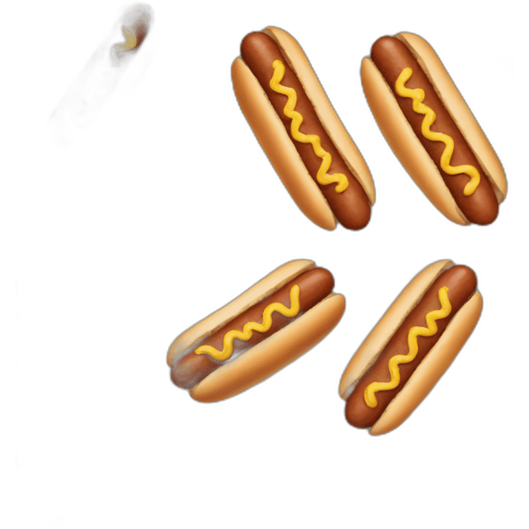 hot dog with teckel dog as sausage emoji