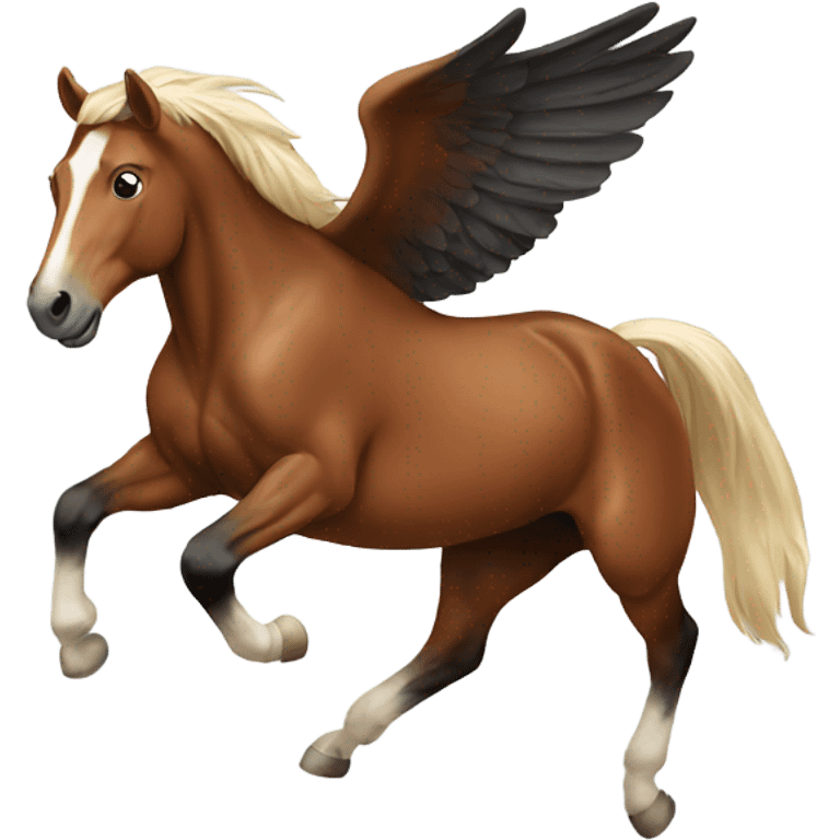 Horse flying emoji