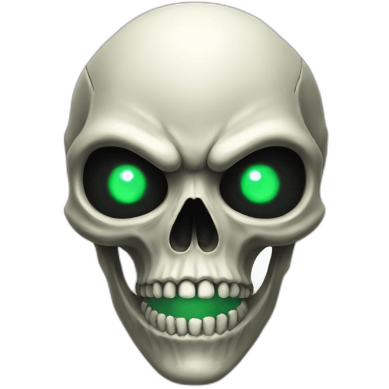 Skull alien emoji