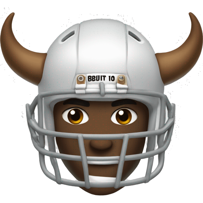 Football player with bull horns emoji