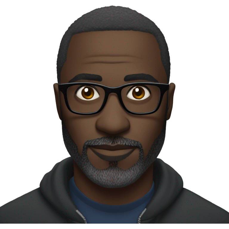 Idris Elba with specs emoji