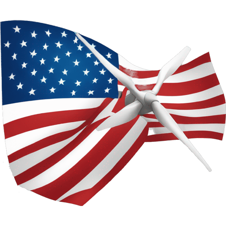 wind generator usa flag emoji