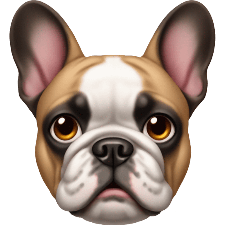 Mean French bulldog emoji