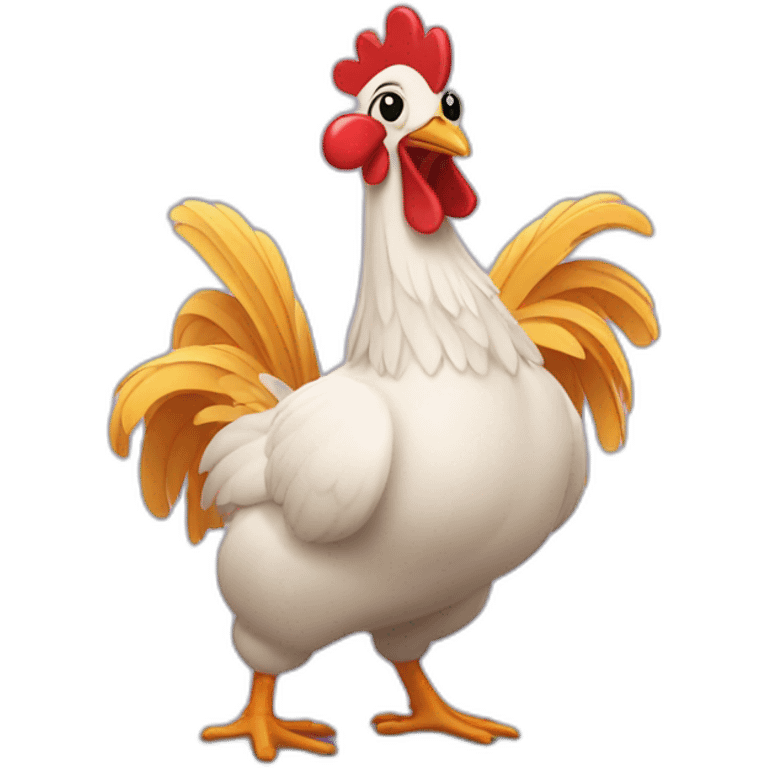 Un poulet qui danse emoji