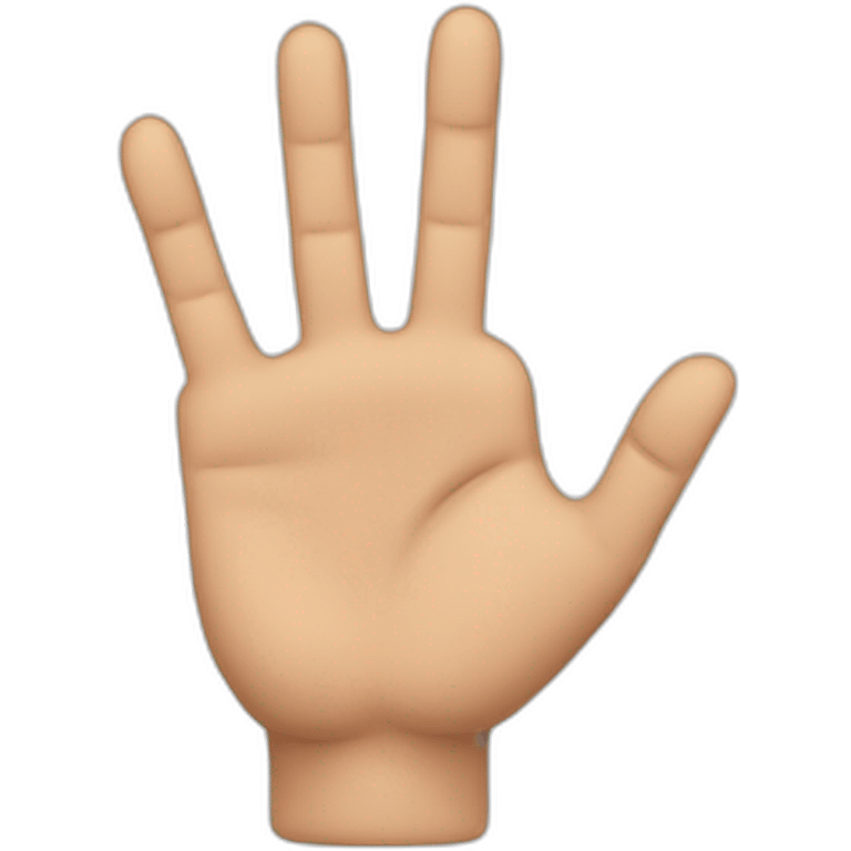 six fingers hand emoji