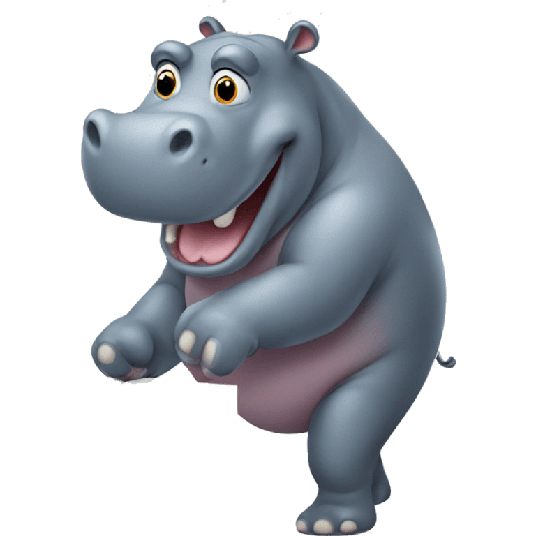 hippo delivering a package emoji