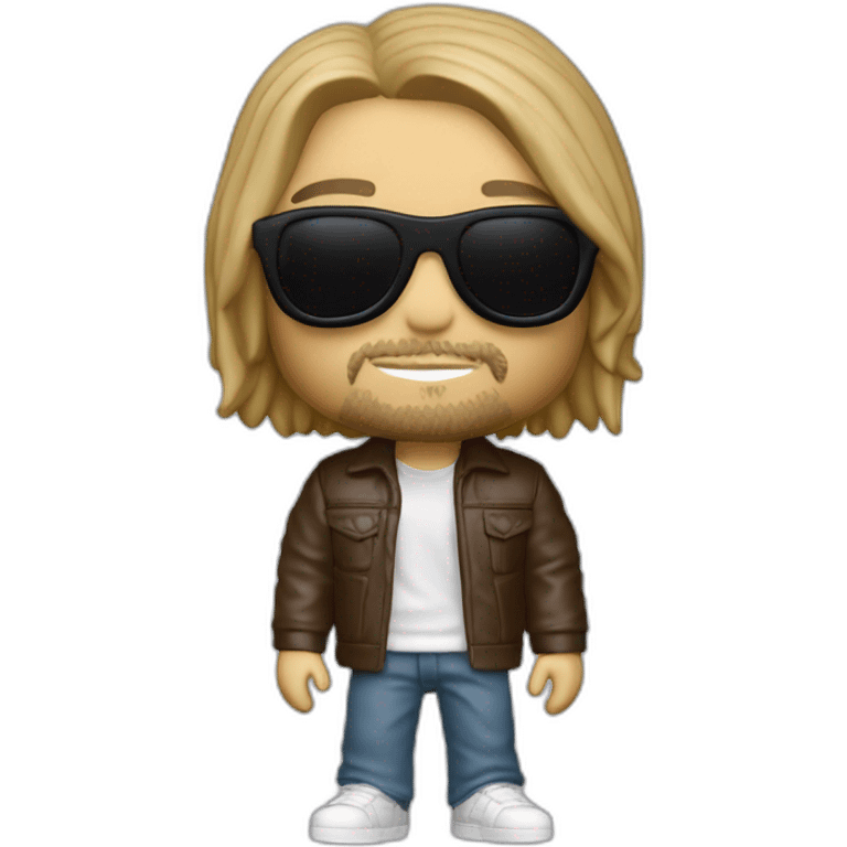 funko pop kurt cobain  with Sunglasses emoji