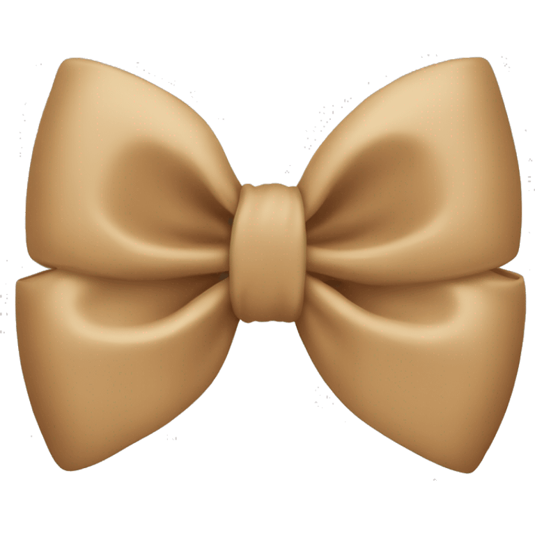 A tan bow  emoji