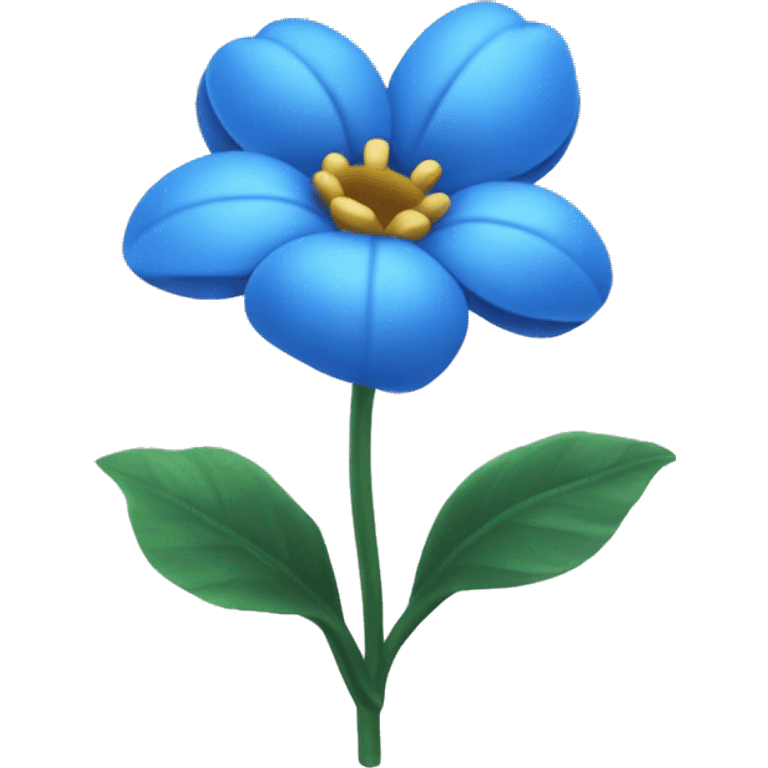 fleur bleue comme tiktok emoji