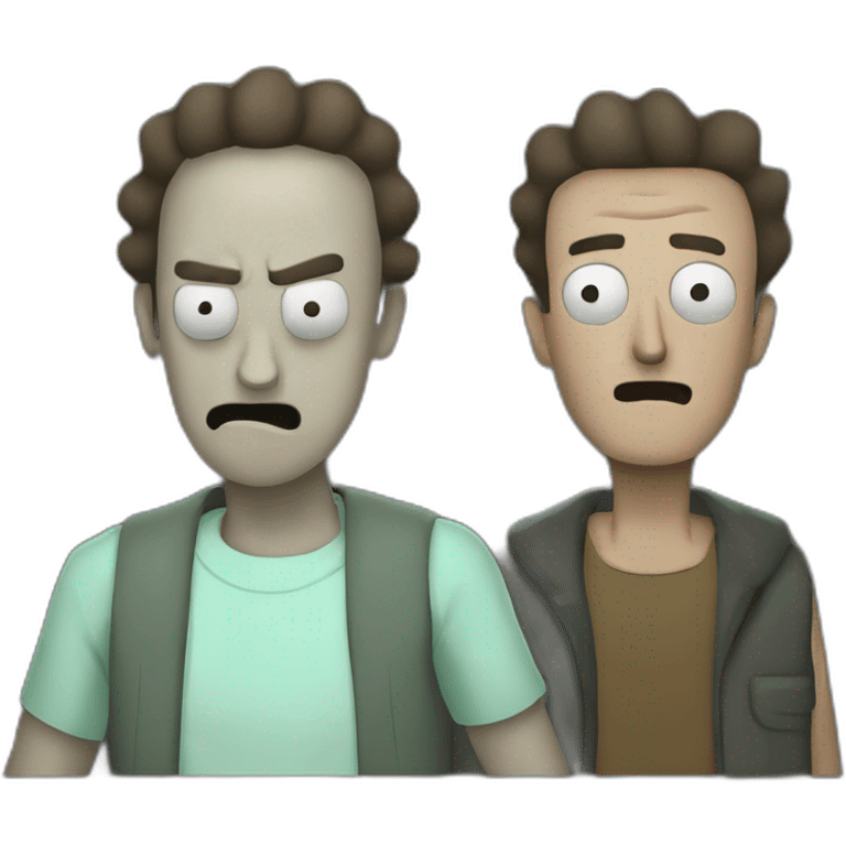 Rick and Morty black version emoji