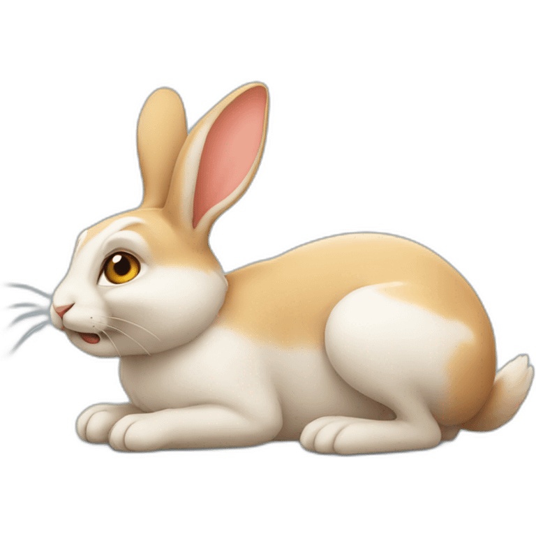 lying rabbit emoji