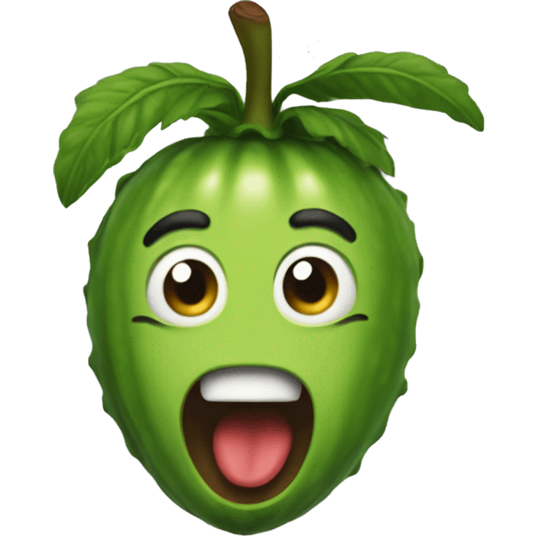 abocado sticking out toungue emoji