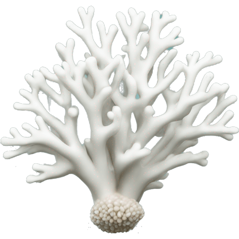 White coral emoji