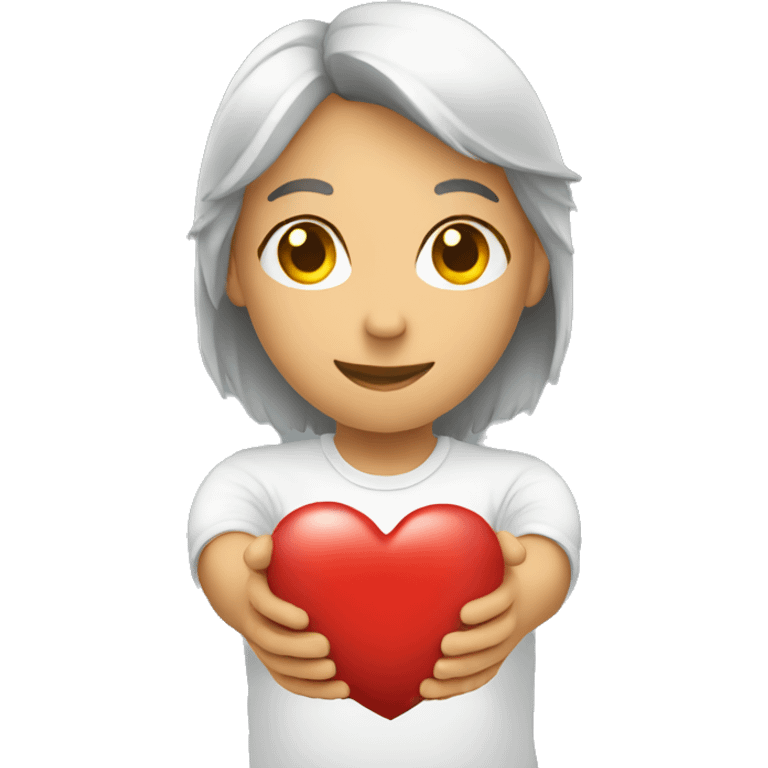 holding heart charity emoji