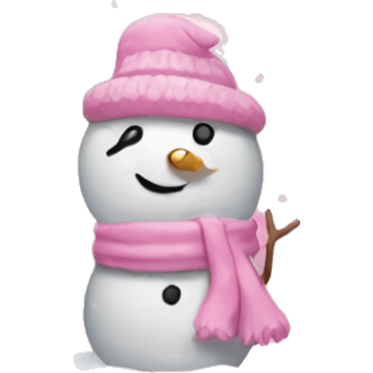 Pink snowglobe emoji