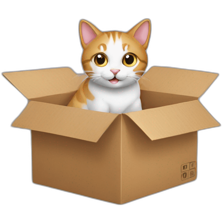 Cat in a box emoji