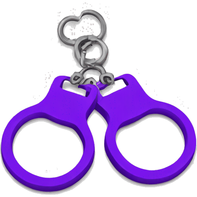 Purple handcuffs emoji