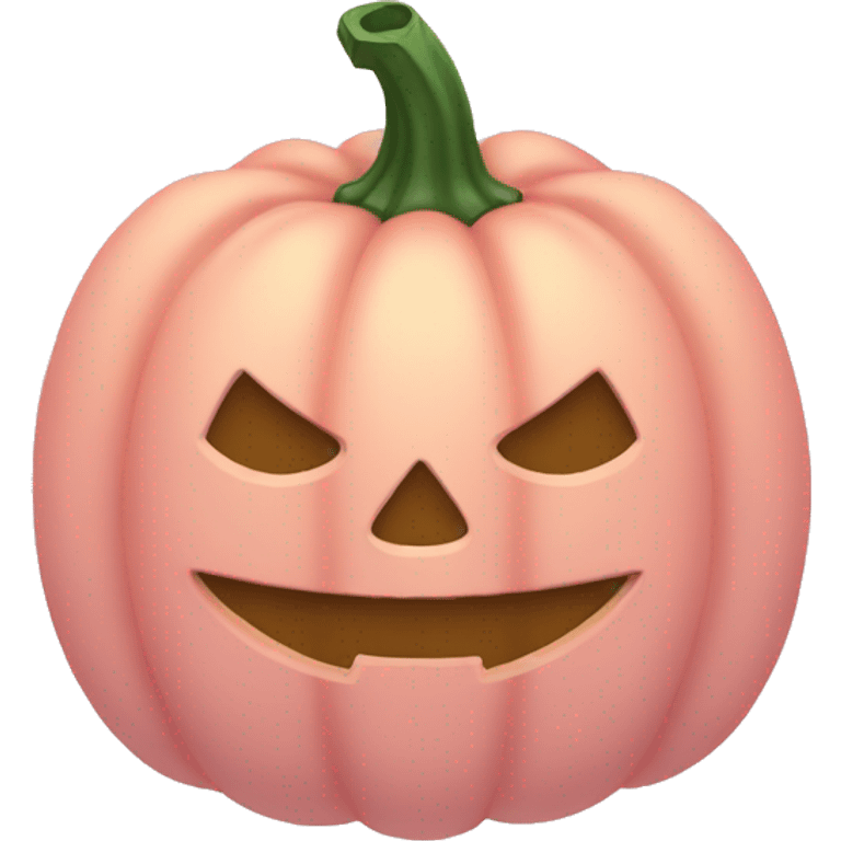 Light pink Pumpkin in bow emoji