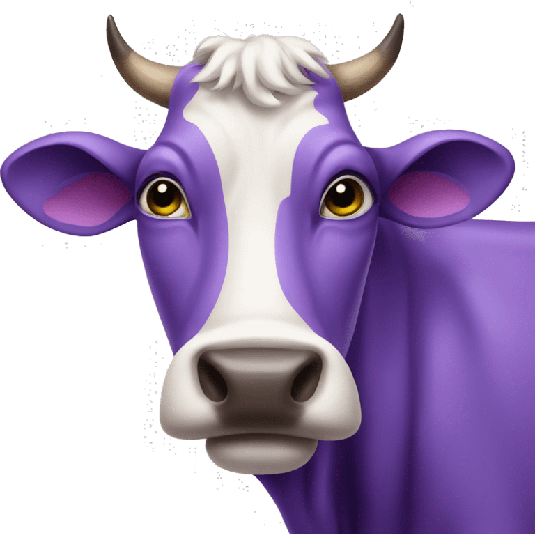 Purple cow emoji