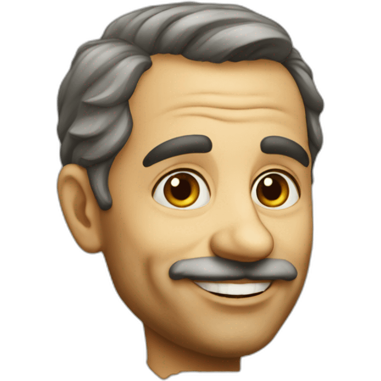 the caricature of an Italian emoji