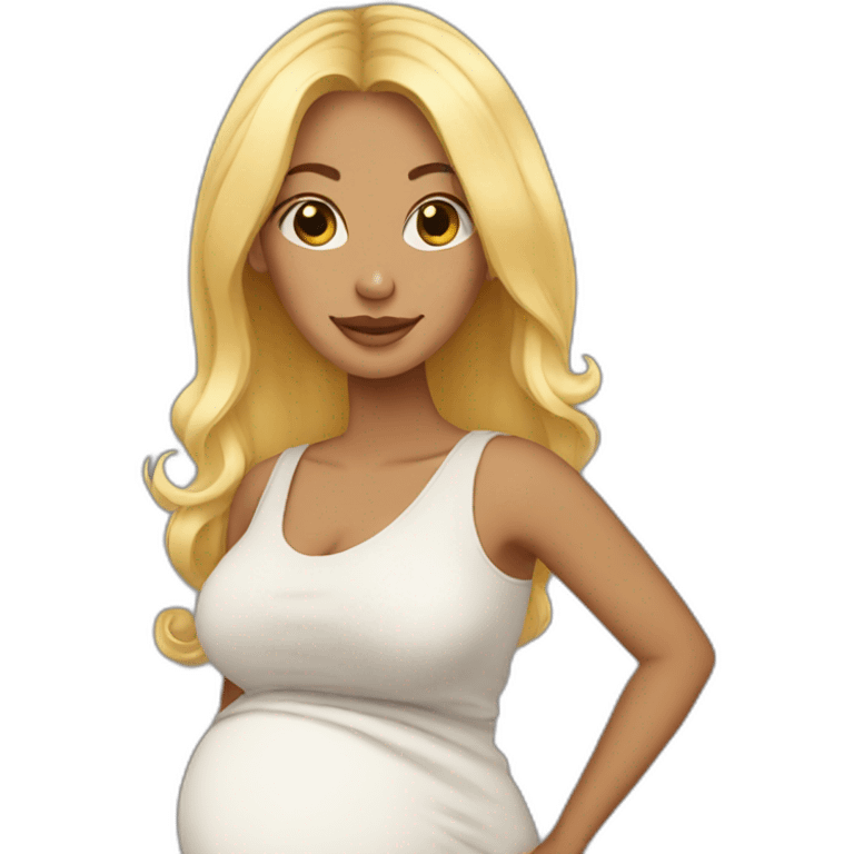 Pregnant blonde emoji