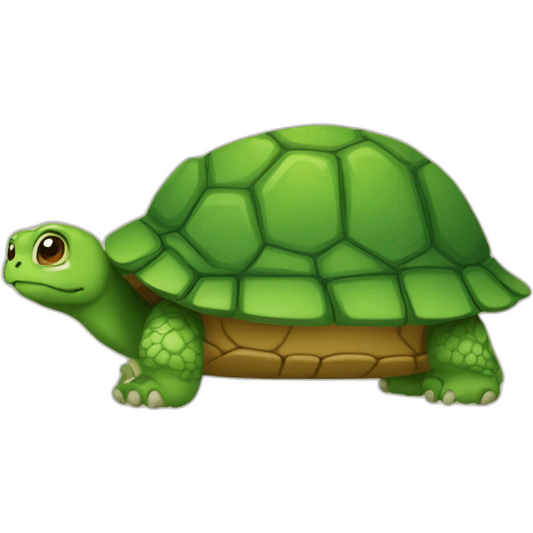 Loutr sur une tortue emoji