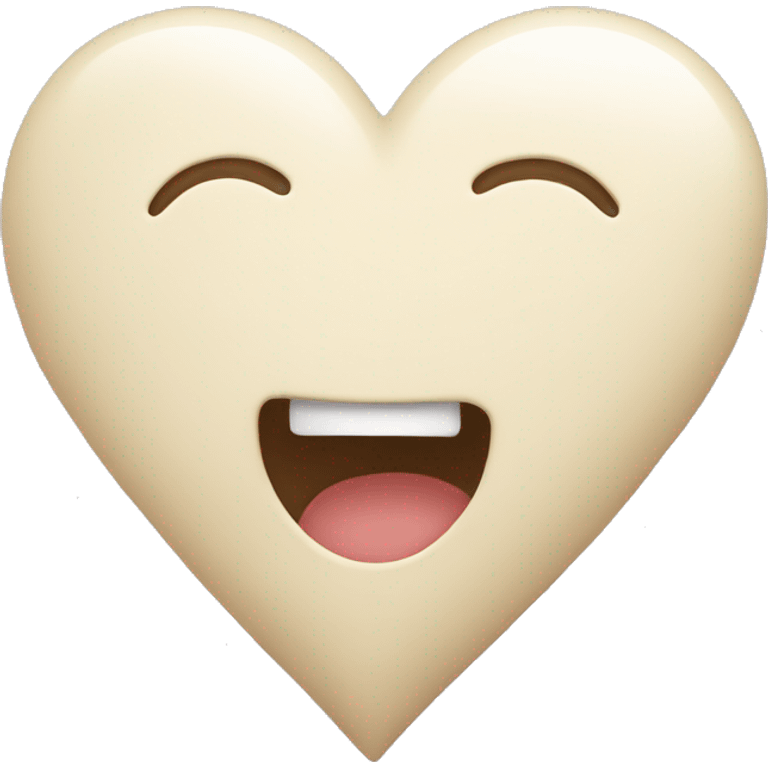 cream colour heart emoji