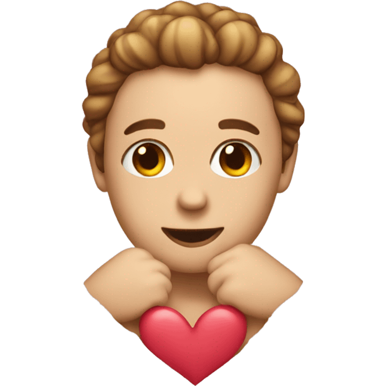 An emoji in love emoji