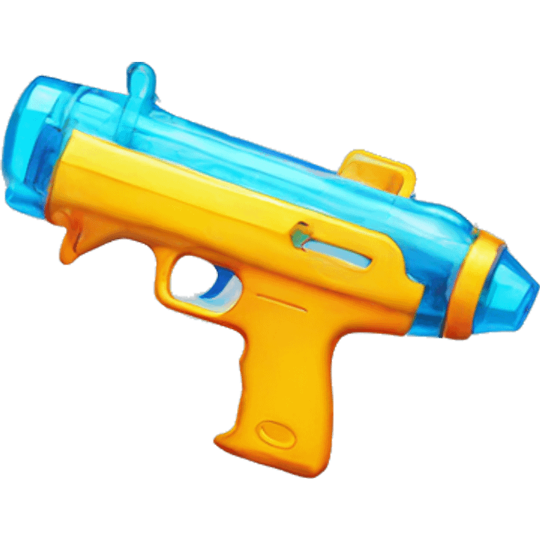 Transparent water gun emoji