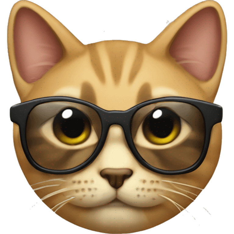 Gato con gafas emoji