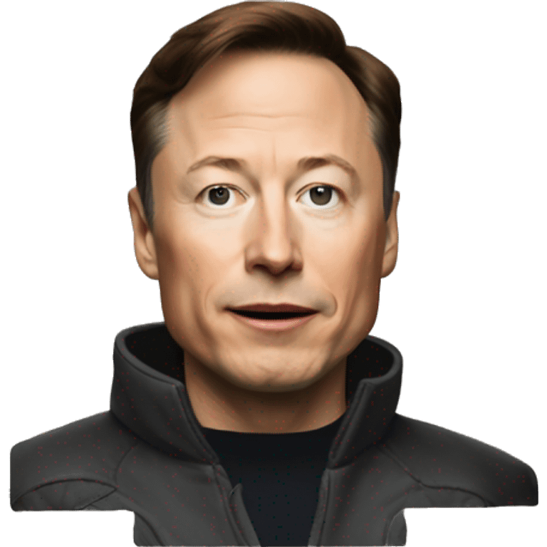 X symbol on telegram app with picture of elonmusk emoji