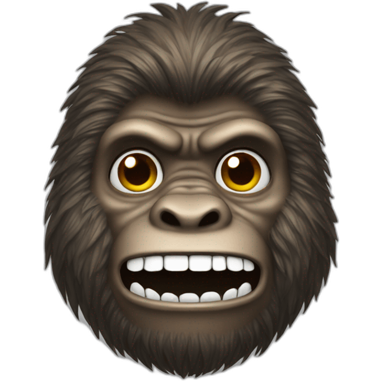 Bigfoot face emoji