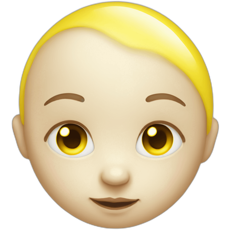 newborn-with-yellow-skin-fixing-light-bulb emoji