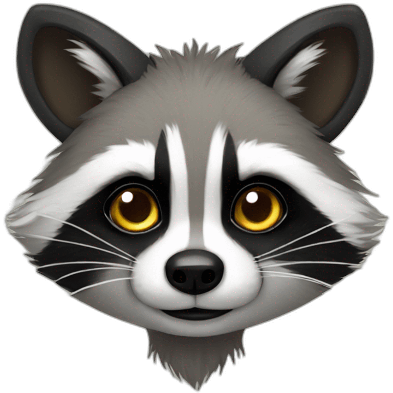 anthro furry raccoon emoji