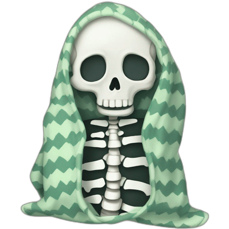 blanket-skeleton-dinausor emoji